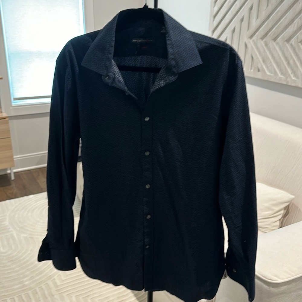 Blue Dress Shirt Slim Fit 32/33